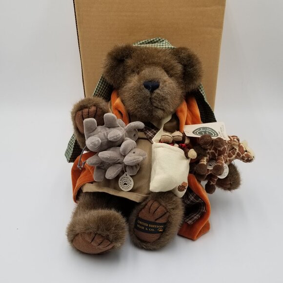 BOYDS BEARS Mr. Noah & Friends Signed Numbered Millennium Edition Stuffed Bear - Picture 1 of 11